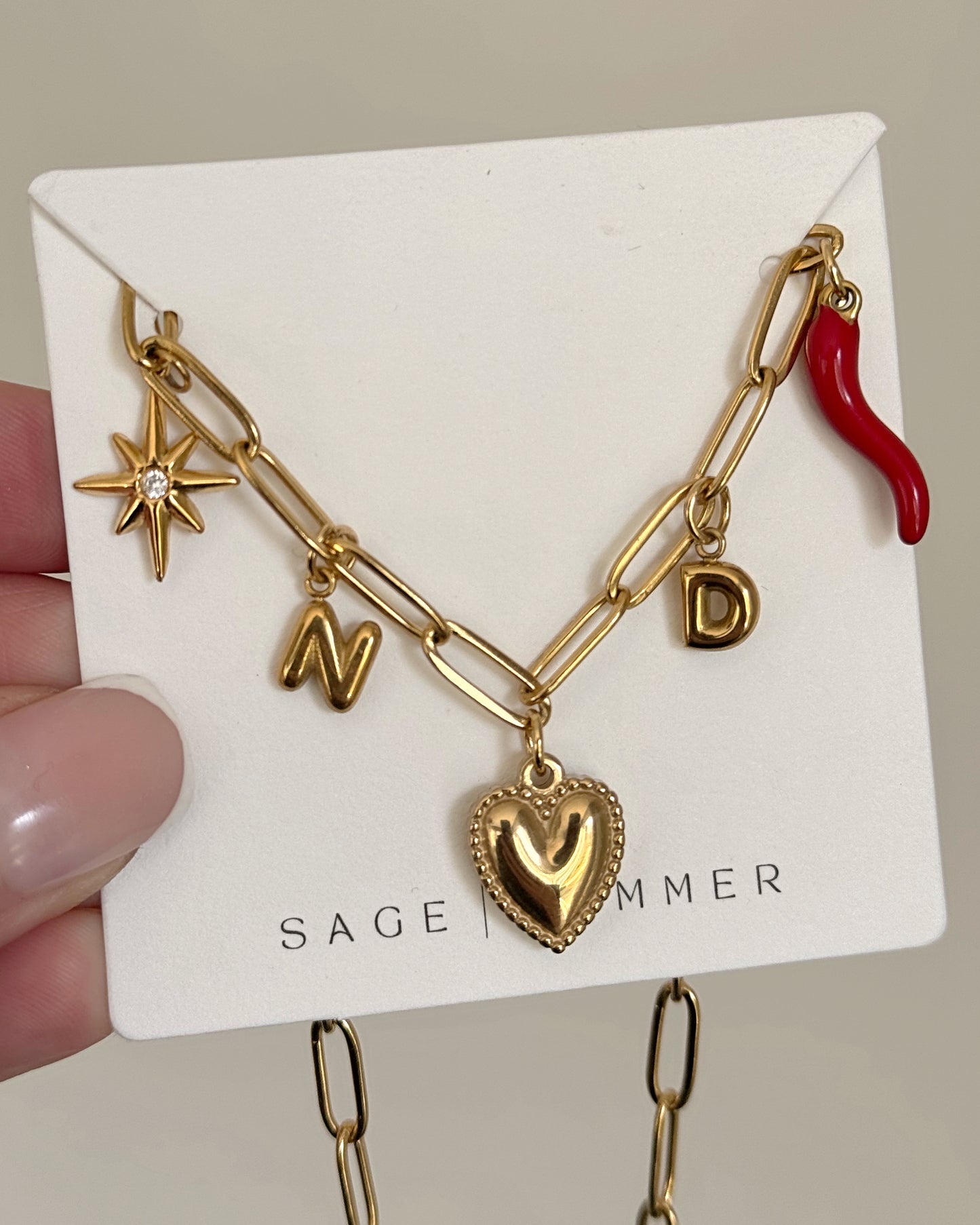 Design-your-own Paperclip Charms Necklace