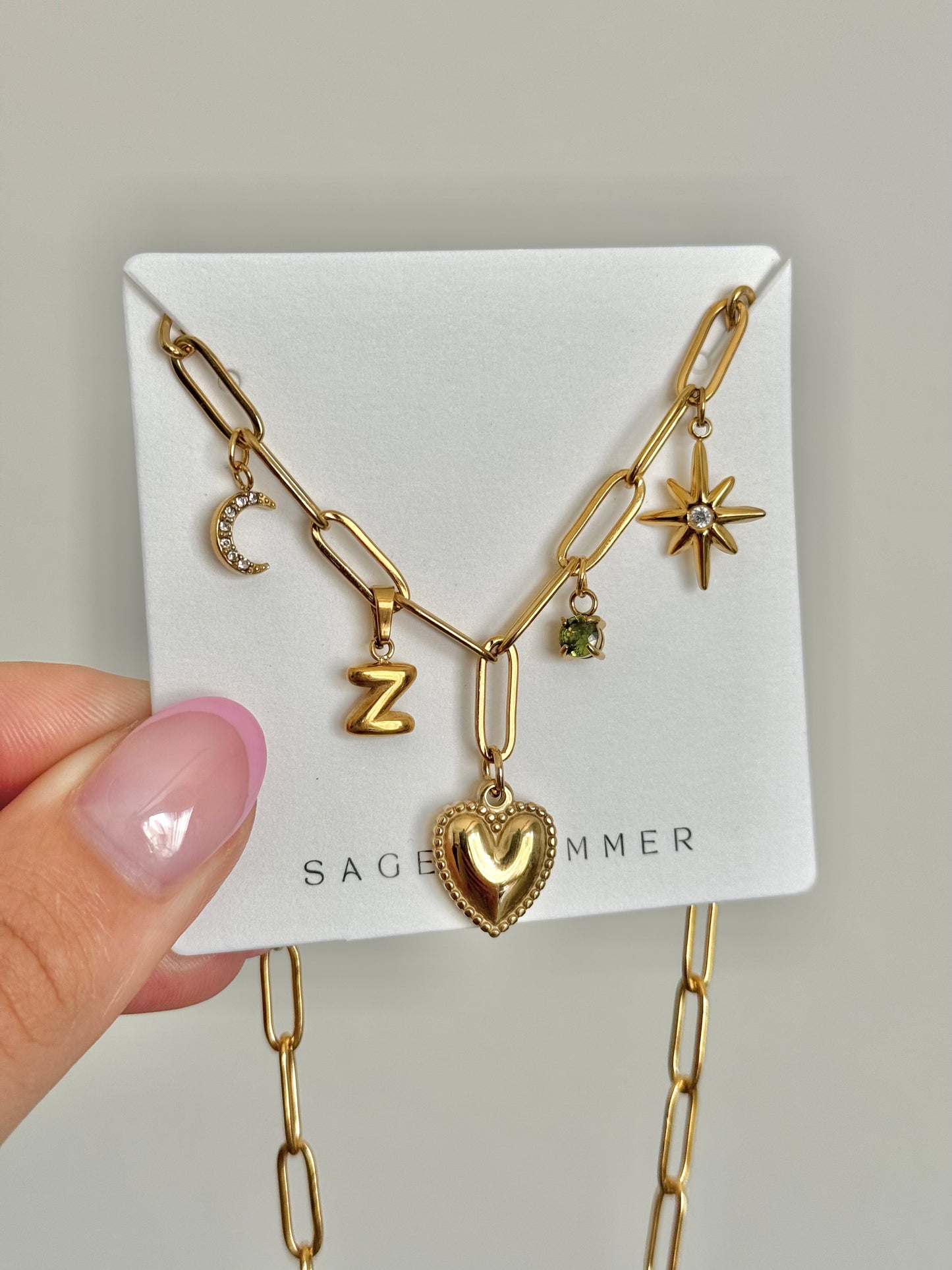 Design-your-own Paperclip Charms Necklace