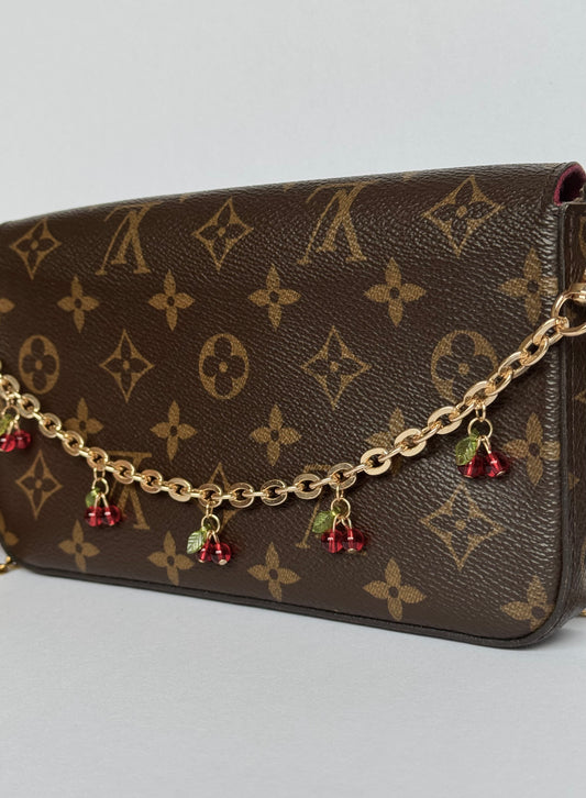 Dainty Cherry Bag Charms