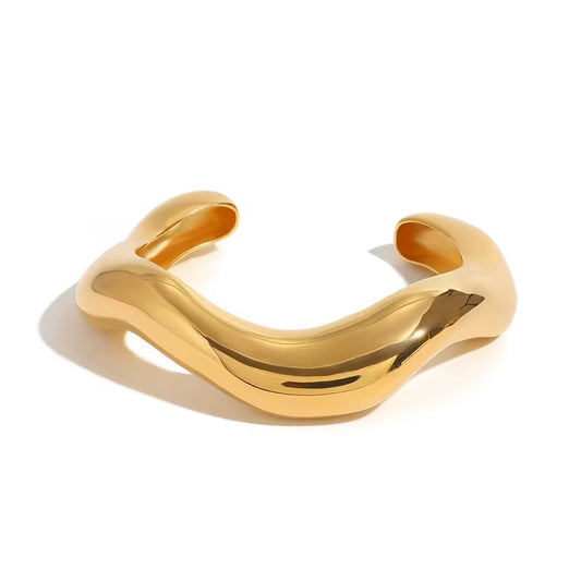 Chunky Wavy Bangle
