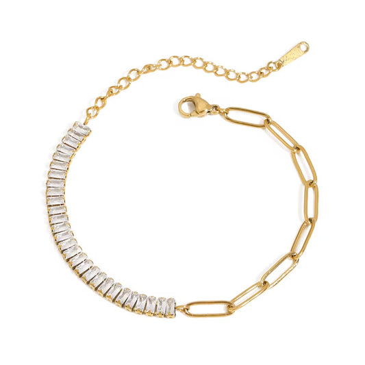 Baguette Paperclip Bracelet