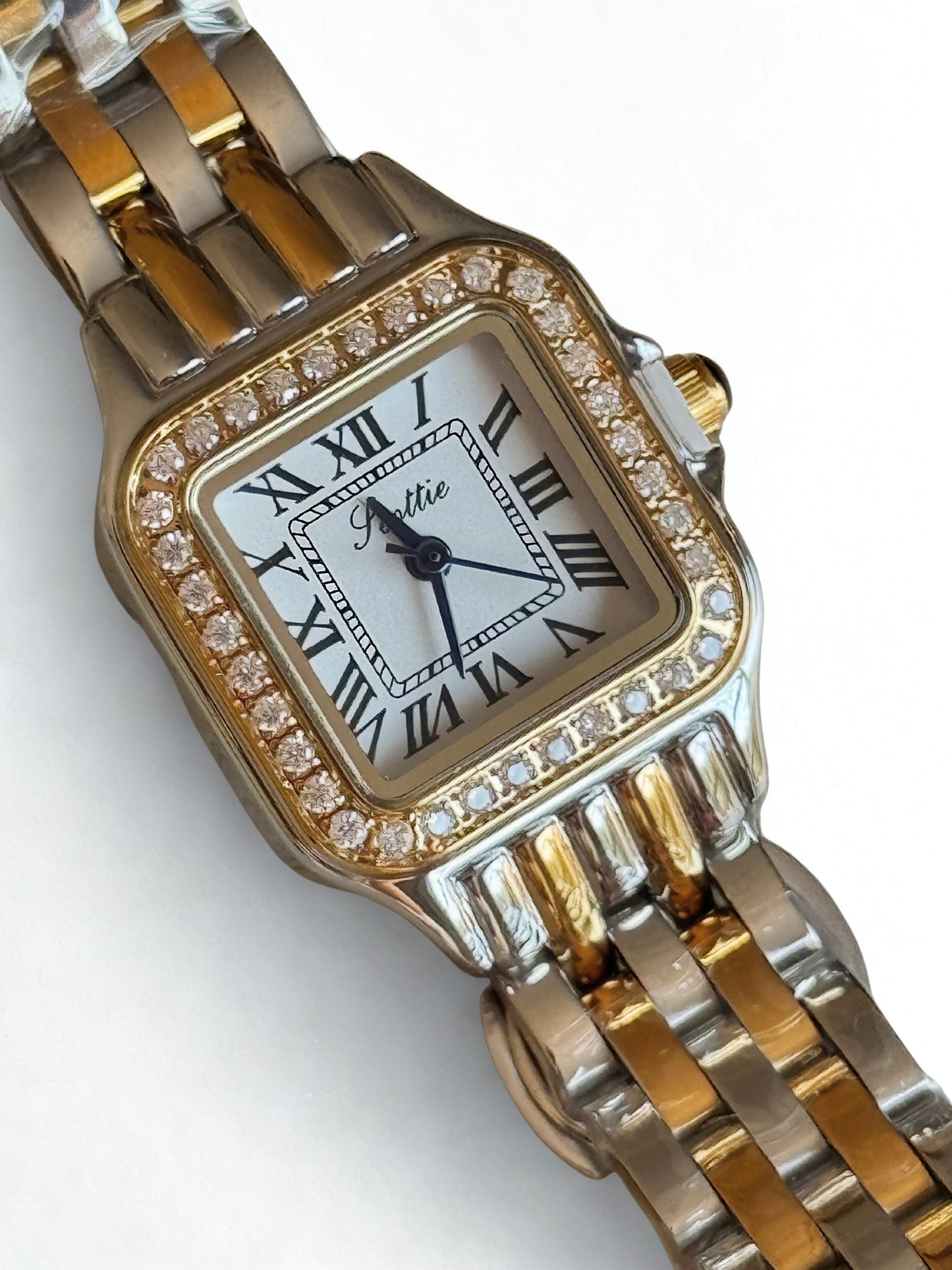 CZ Two Tone Watch