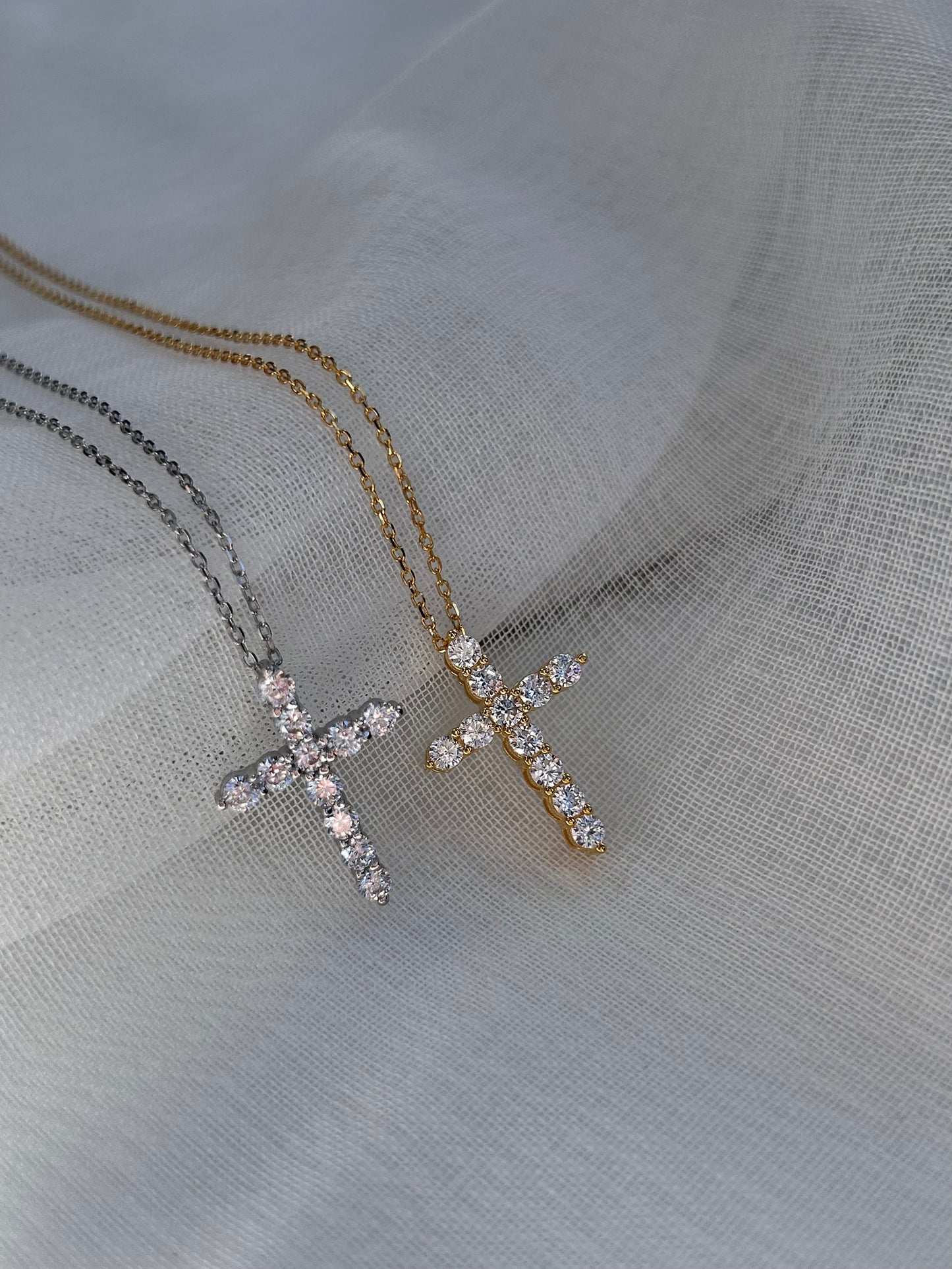 CZ Cross Necklace