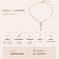 Cross Charm Drop Necklace