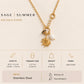 Pearl spiral Sun Necklace