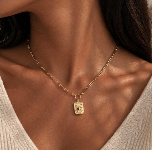 Ruby Charm Necklace