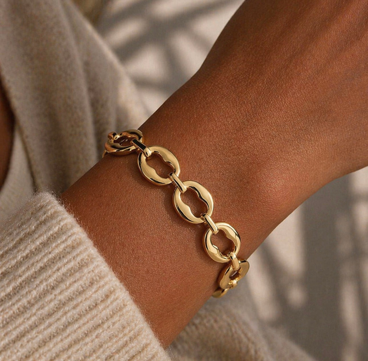 Geometric Link Bracelet