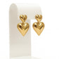 Double Heart Drop Earrings