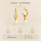 Pearl Rhinestone earrings