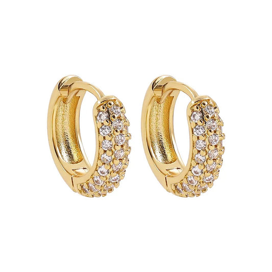 Gold Cz Huggies