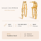 Stacked Chain Charm Earrings