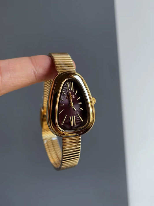 Burgandy Quartz Watch