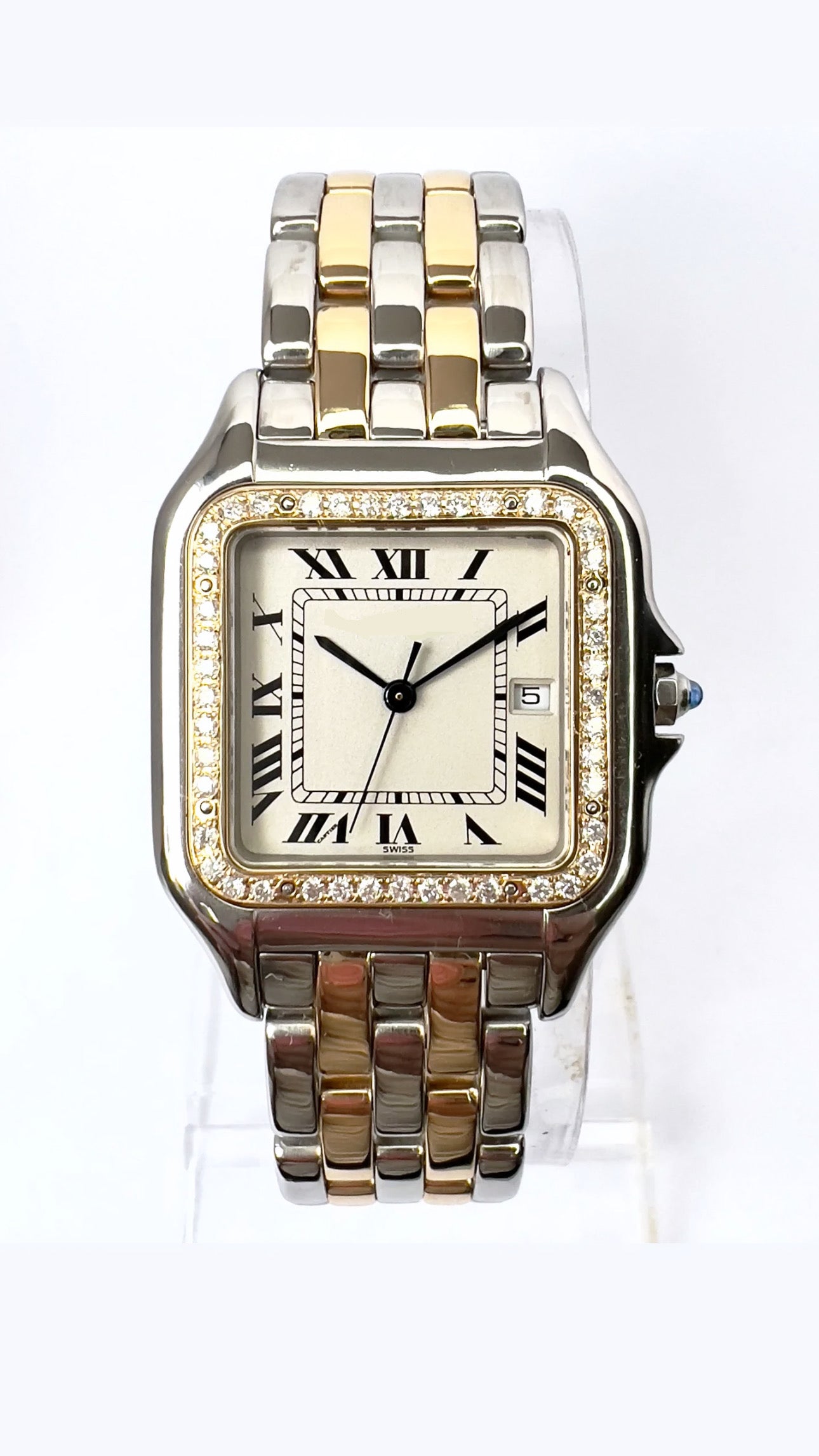CZ Two Tone Watch