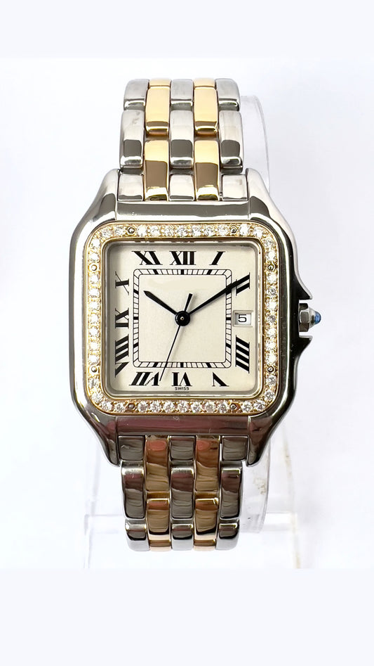 CZ Two Tone Watch