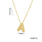 Chunky CZ Balloon Letter Necklace