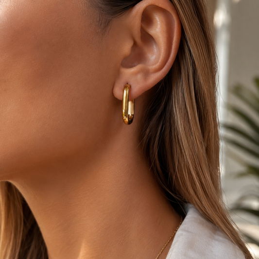 U Hoop Huggie earrings