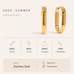 U Hoop Huggie earrings