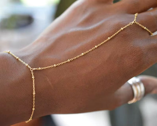 Beaded Hand Chain