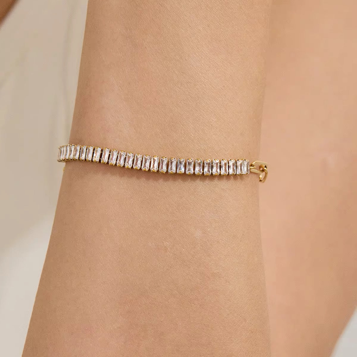 Baguette Paperclip Bracelet