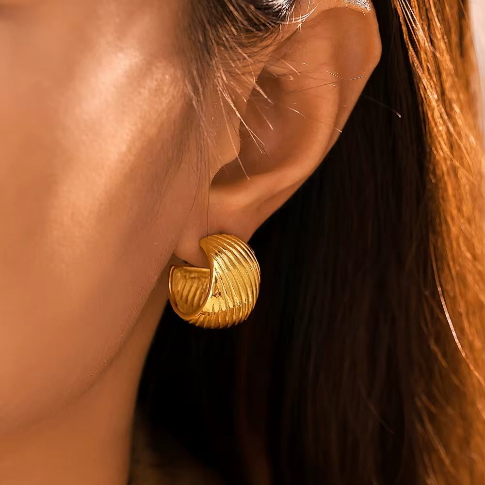 Ribbed Hoops