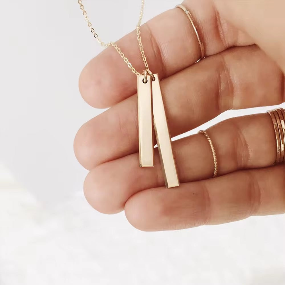 Engraved Pendant Necklace